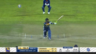 IND vs SL 2022, 3RD T20I: Dasun Shanaka Six