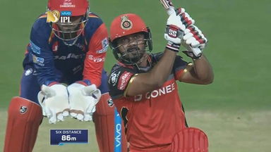 M5: RCB vs DD – Kedar Jadhav Six