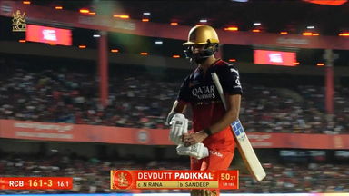 IPL 2025 M42: RCB vs RR - Devdutt Padikkal Wicket