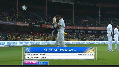IND vs SL 2022, 2nd Test, Day 2: Shreyas Iyer Wicket