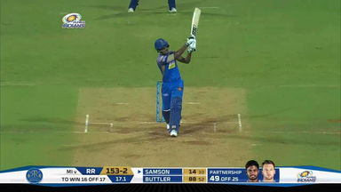 M47: MI vs RR – Sanju Samson Six