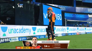 M03: SRH vs KKR –  Mohammad Nabi Wicket