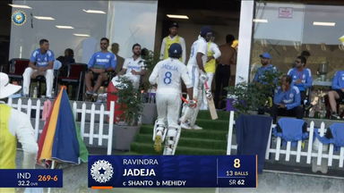 IND vs BAN 2024, 2ND Test: Ravindra Jadeja Wicket