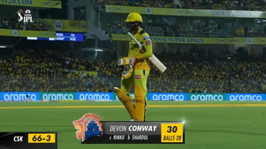 M61: CSK vs KKR – Devon Conway Wicket