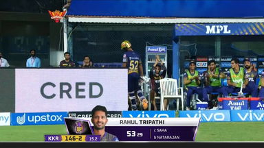 M03: SRH vs KKR –  Rahul Tripathi Wicket