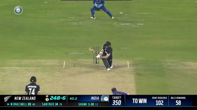 IND vs  NZ 2023, 1ST ODI: Michael Bracewell  Six