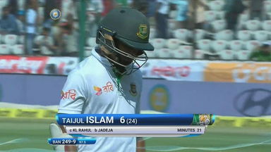 IND vs BAN 2017 - 1st Test Day 5 : Taijul Islam Wicket