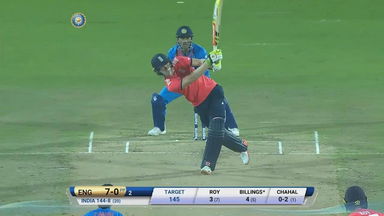 IND vs ENG 2017, 2nd T20I : Sam Billings Six