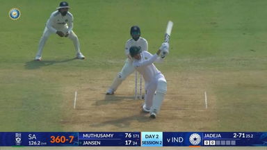 IND vs SA 2025, 2nd Test: Marco Jansen Six