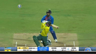 IND vs SA 2019, 3rd T20I: Quinton de Kock Six