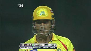 Match 63 KKR vs CSK – Gambhir's 3rd Six