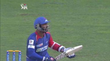 M12: SRH vs DD –  Dinesh Karthik Wicket