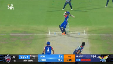 M64: DC vs LSG – Abishek Porel Six