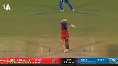 IPL 2026 M54: RCB vs MI - Krunal Pandya Six