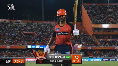 M34: SRH vs DC – Rahul Tripathi Wicket