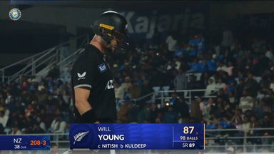 IND vs NZ 2026, 2nd ODI: Will Young Wicket
