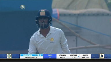 Ranji Trophy 2019-20: Bengal  vs Karnataka, SF2 - DRS comes to K Gowtham’s rescue