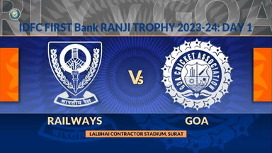 Ranji Trophy 2023/24, Railways vs Goa Day 1: Match Highlights