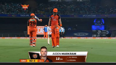 M12: SRH vs LSG – Aiden Markram Wicket