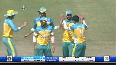 Syed Mushtaq Ali Trophy 2021-22, Punjab vs Pondicherry: Fall of wickets