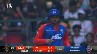 M20: RCB vs DC – On the mic: Manish Pandey