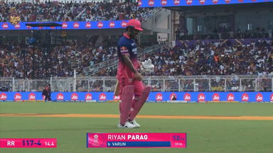 IPL 2026 M28: KKR vs RR - Riyan Parag Wicket