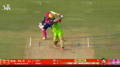 IPL 2025 M28: RR vs RCB - Phil Salt Six