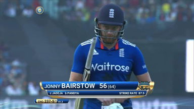IND vs ENG 2017, 3rd ODI : Jonny Bairstow Wicket