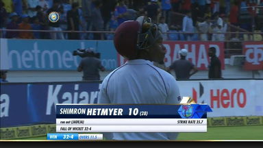 IND vs WI 2018, 1st Test Day 2: Shimron Hetmyer Wicket