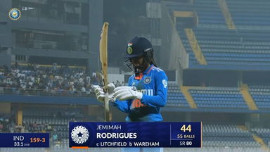 IND-W vs AUS-W 2023-24, 2nd ODI: Jemimah Rodrigues Wicket
