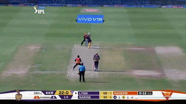 M38: SRH vs KKR – Chris Lynn Six