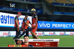 M05: SRH vs RCB  –Washington Sundar Wicket