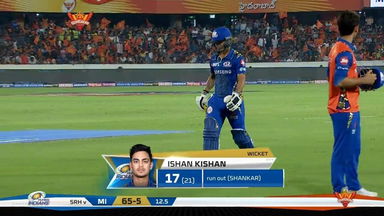 M19: SRH vs MI – Ishan Kishan Wicket