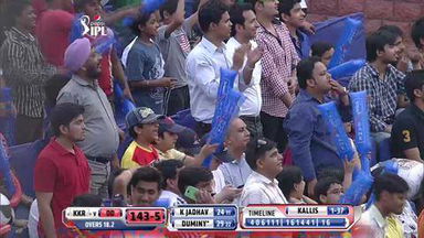 M28: DD vs KKR –  JP Duminy Six