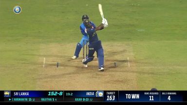 IND vs SL 2023, 1ST T20I: Chamika Karunaratne  Six