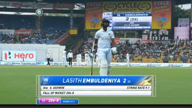 IND vs SL 2022, 2nd Test, Day 3: Lasith Embuldeniya Wicket