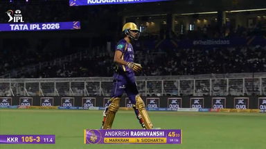 IPL 2026 M15: KKR vs LSG - Angkrish Raghuvanshi Wicket
