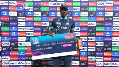 Q1: GT vs RR – Swiggy Instamart Fastest Delivery of the Match  – Alzarri Joseph