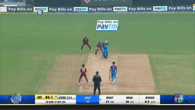 IND vs WI 2018, 5th ODI: Rohit Sharma Six