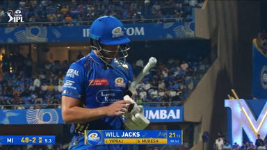 IPL 2025 M63: MI vs DC - Will Jacks Wicket