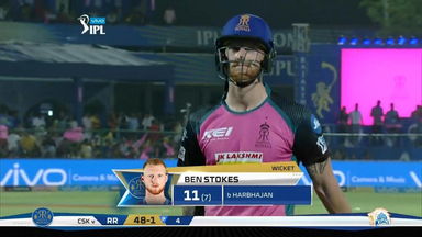M43: RR vs CSK –  Ben Stokes Wicket