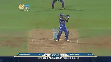 Q1: MI vs RPS – Lasith Malinga Six