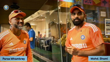 Mohd. Shami turns anchor to interview Paras Mhambrey