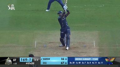 M51: GT vs LSG –  Hardik Pandya  Six