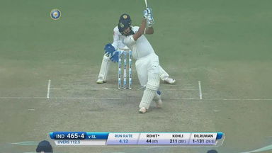 IND vs SL 2017, 3rd Test Day 2: Rohit Sharma Six