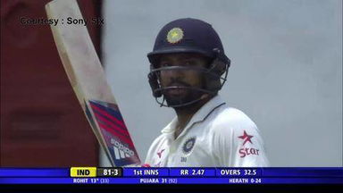 SL vs India, 3rd Test : Ind 1st Innings - Rohit Sharma Six