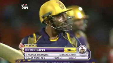 M19: SRH vs KKR – Robin Uthappa Wicket
