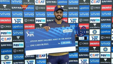 M03: SRH vs KKR – Upstox most valuable Asset of the match –  Nitish Rana