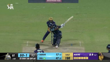 M39: KKR vs GT –  Hardik Pandya  Six