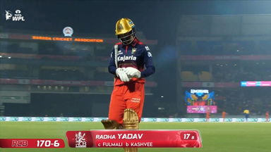 Wicket: Match 12, Gujarat Giants vs Royal Challengers Bengaluru, WPL 2026: Radha Yadav Wicket